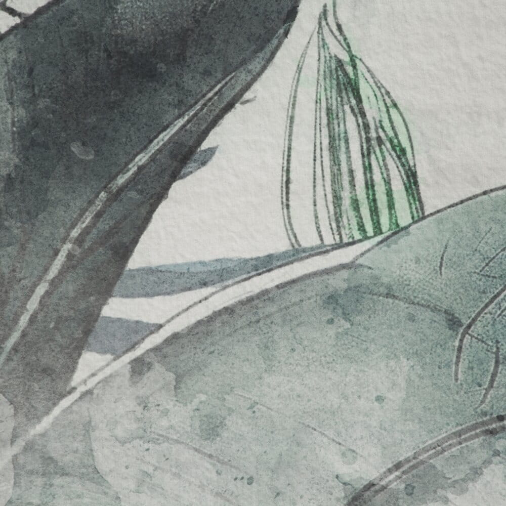 Pościel 160x200 cm z bawełny jasnoszara z designerskim wzorem ARTIST Eva Minge