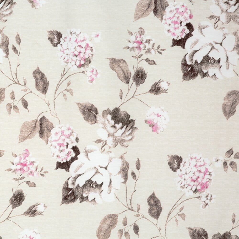 Pościel bawełniana beżowa z wzorem kwiatowym SPRING 45 140x200 cm