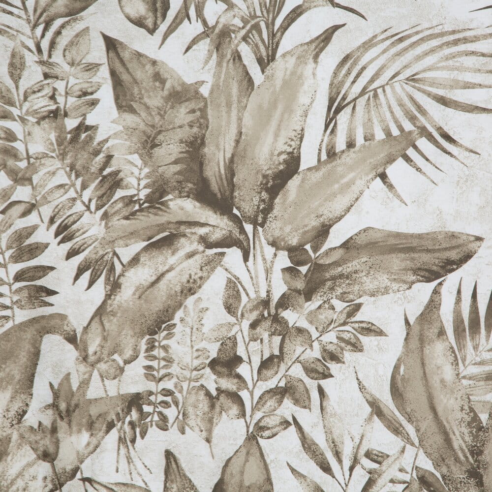 Pościel bawełniana beżowa z wzorem egzotycznych liści SPRING 46 140x200 cm