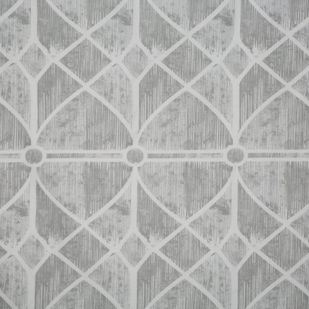 Pościel bawełniana szara z wzorem geometrycznym SPRING 55  140x200 cm