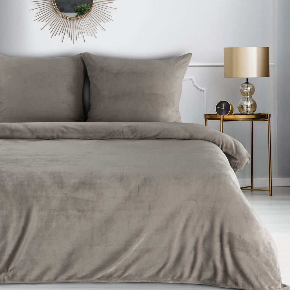 Komplet pościeli polarowej 220x200 cm – beżowy FLANO