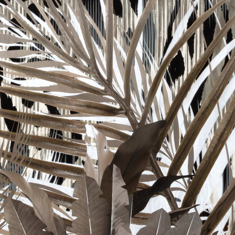 Pościel bawełniana 160x200 cm brązowa z designerskim wzorem EVA 14