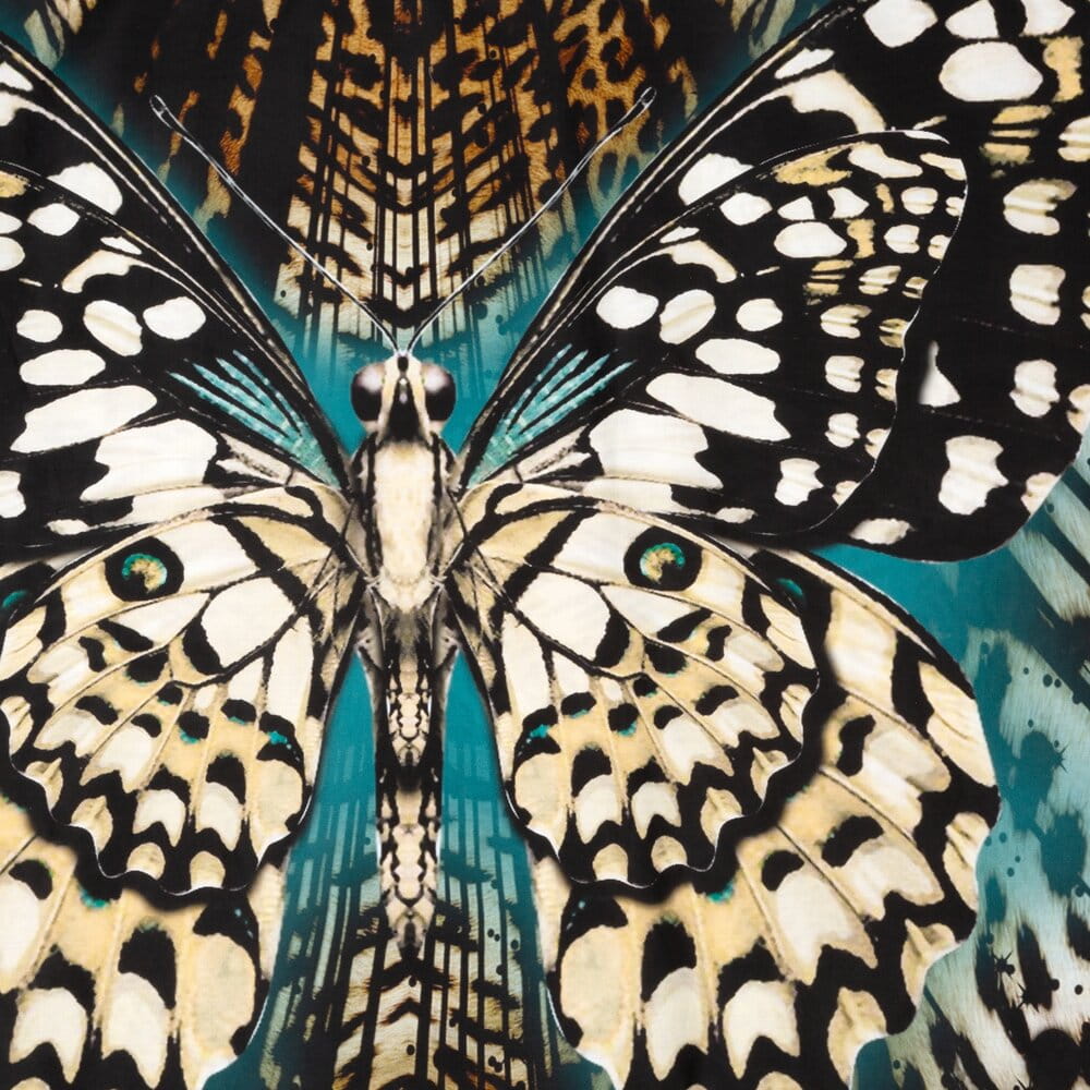 Pościel bawełniana z czarnym designerskim wzorem EVA 15 160x200 cm