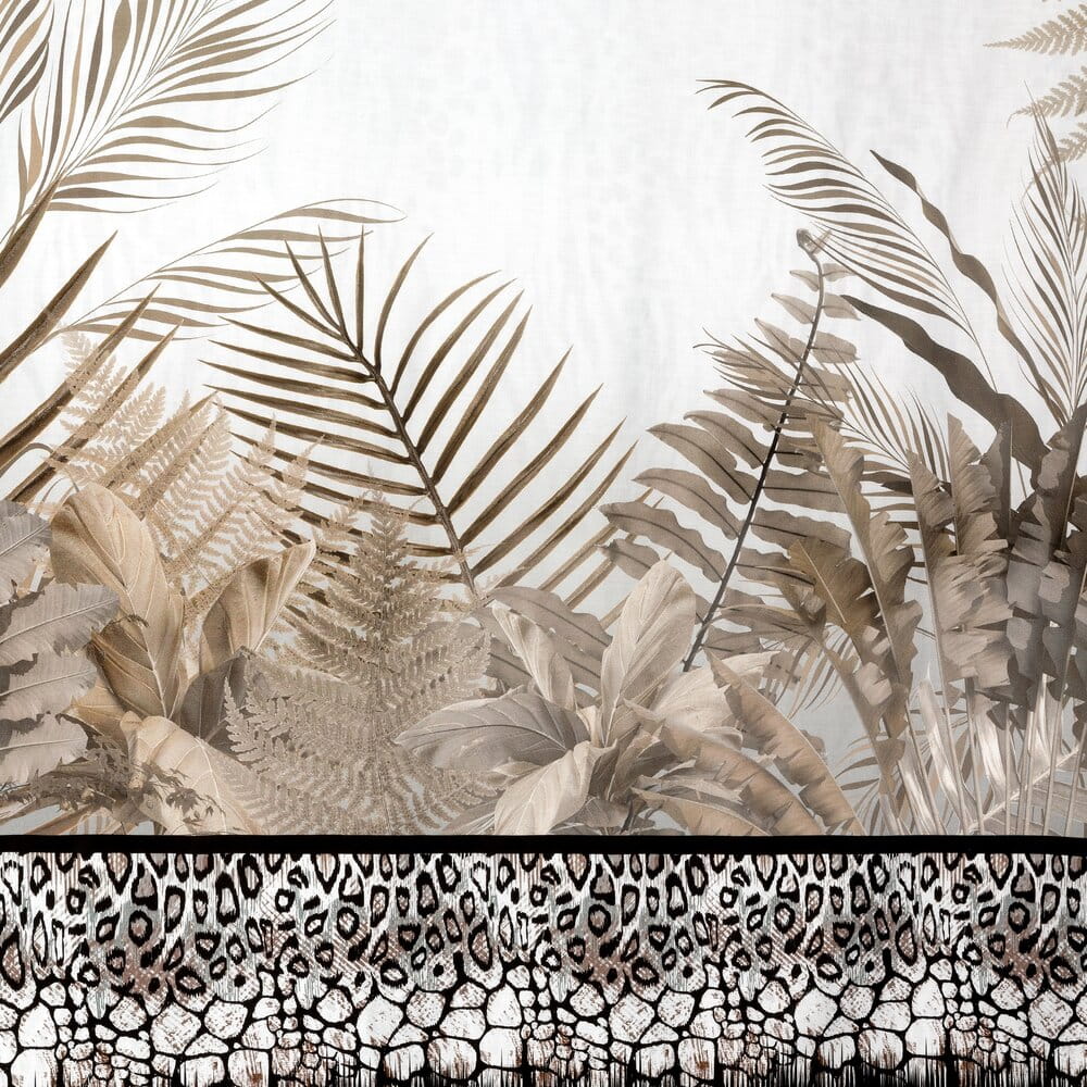 Pościel bawełniana szara z nowoczesnym wzorem EVA 17  160x220 cm