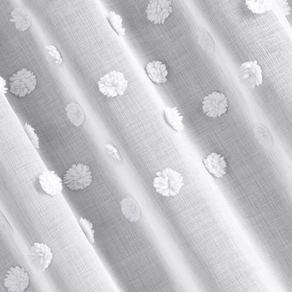 ZASŁONA GOTOWA D91 STELLA 140 X 250 CM BIAŁY