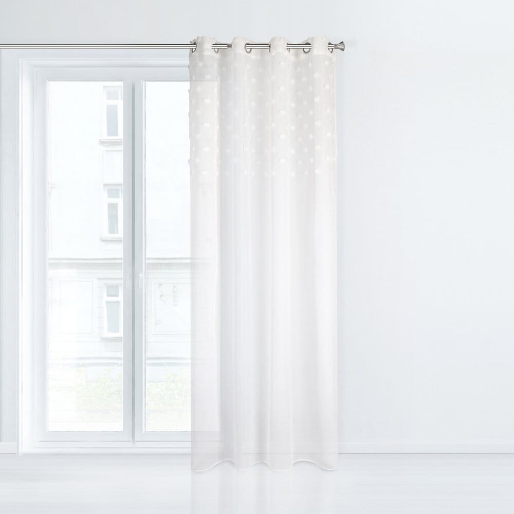 ZASŁONA GOTOWA D91 STELLA 140 X 250 CM BIAŁY