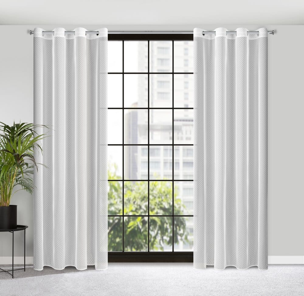 FIRANA GOTOWA JULITA 140 X 250 CM BIAŁY
