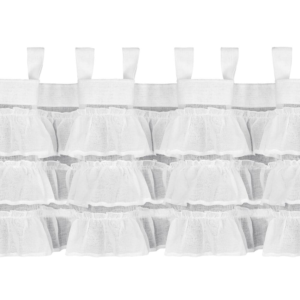 FIRANA GOTOWA LILIA 1 NA SZELKACH 150 X 45 CM BIAŁY