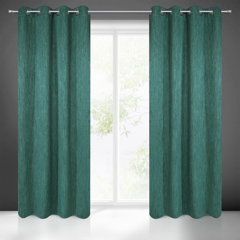 ZASŁONA GOTOWA ROSSIE 140 X 250 CM ZIELONY