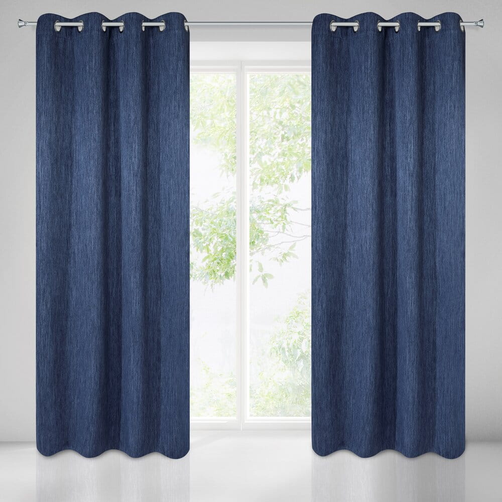ZASŁONA GOTOWA ROSSIE 140 X 250 CM GRANATOWY