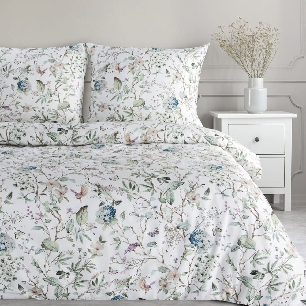 KOMPLET POŚCIELI SATYNOWEJ SPRING 56 220 X 200 CM BIAŁY