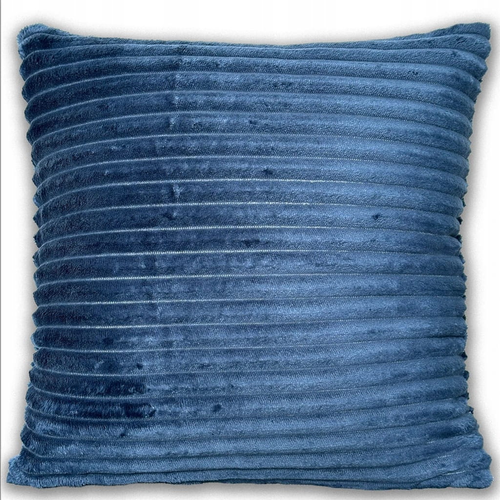 Poszewka dekoracyjna VERONA z welwetu pikowana w paski 40x40 cm