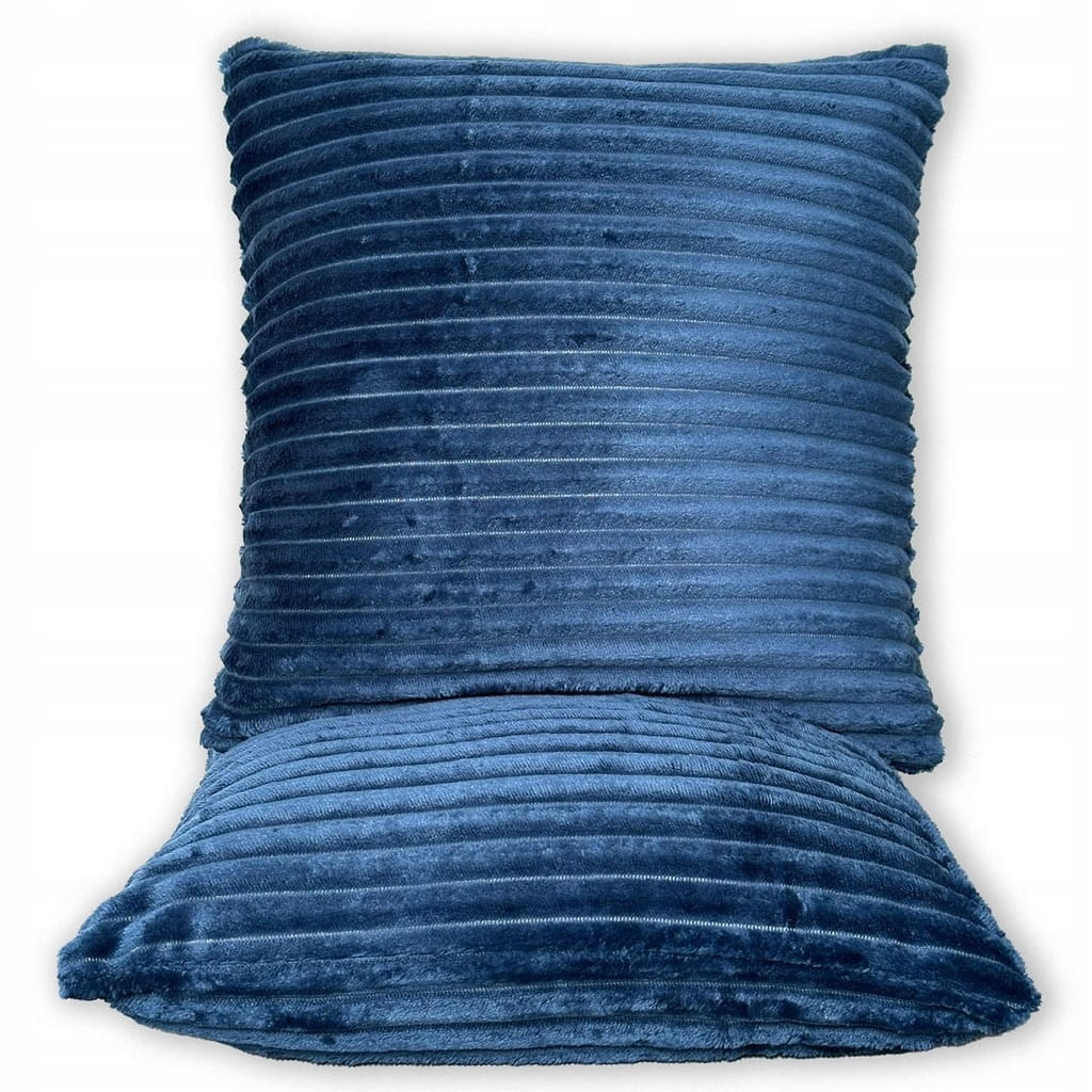 Poszewka dekoracyjna VERONA z welwetu pikowana w paski 40x40 cm