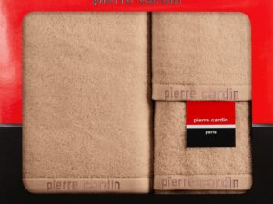 Zestaw ręczników bawełnianych na prezent 3 szt kolor pudrowy EVI Pierre Cardin