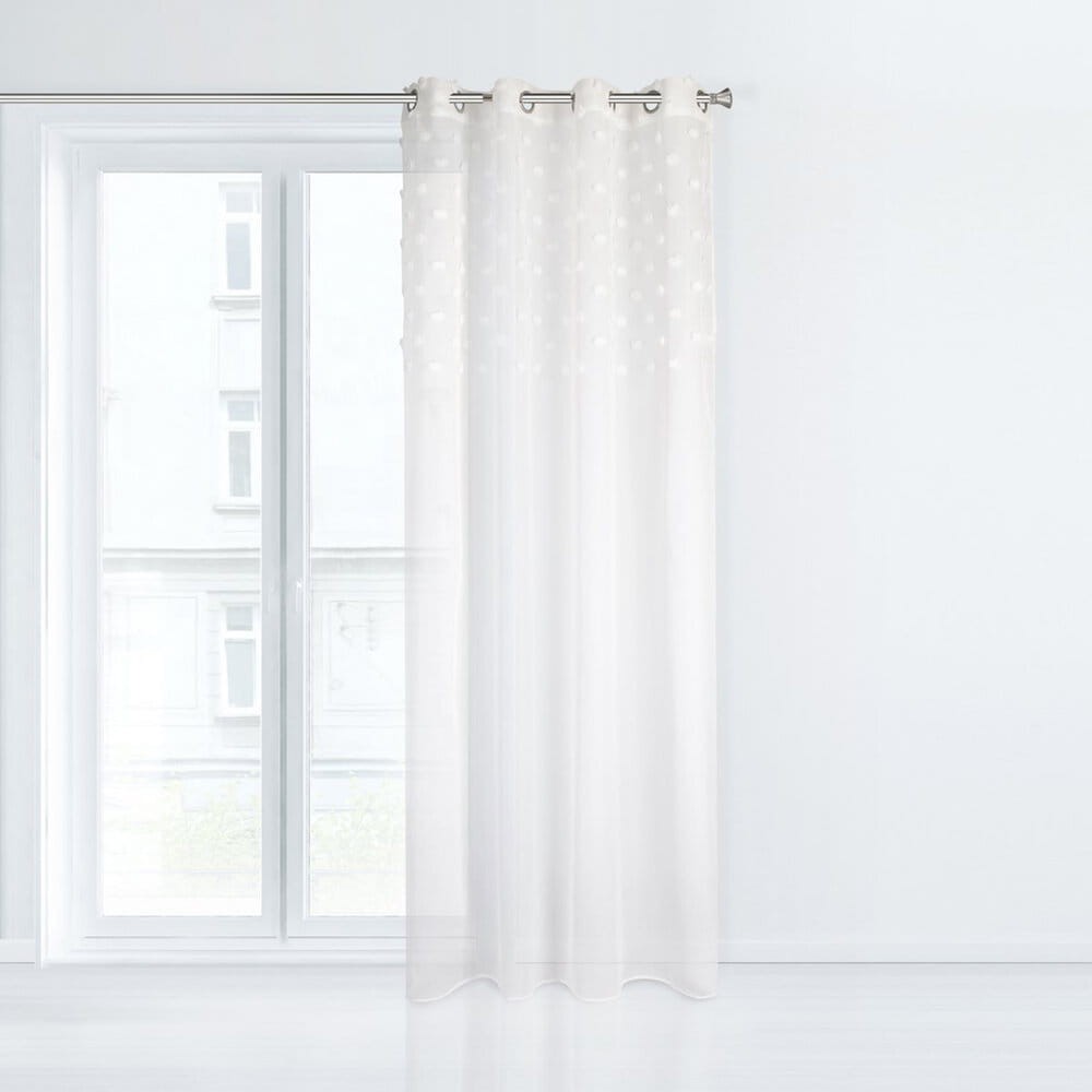 Firana gotowa STELLA zdobiona groszkami na przelotkach 140 x 250 cm - obrazek 4