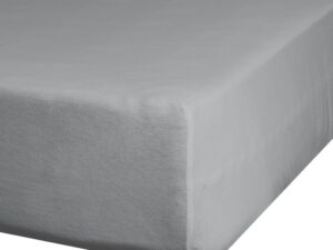 Prześcieradło jersey z gumką 160x200 cm z bawełny szare 125 g/m2